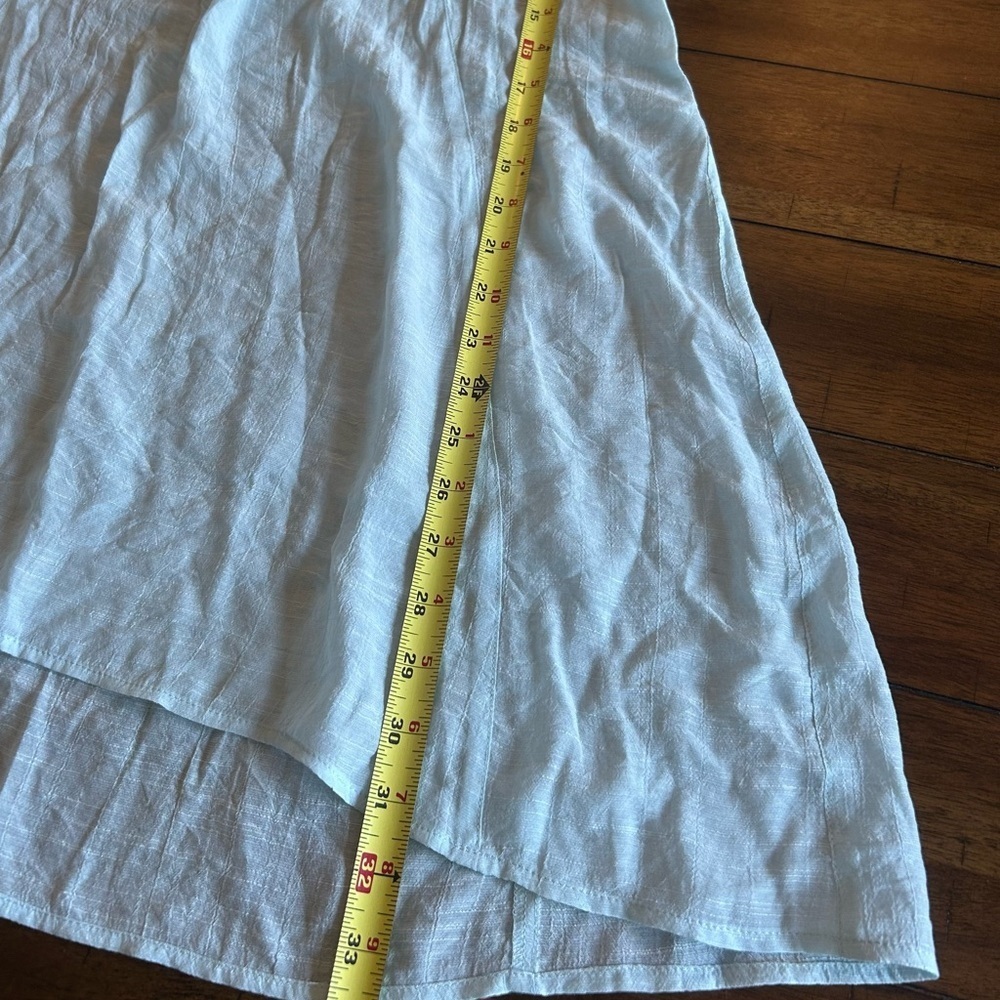 Soft Surroundings Baby Blue Lightweight Rayon Tunic Tank Top Large Style 25645 - Picture 4 of 7